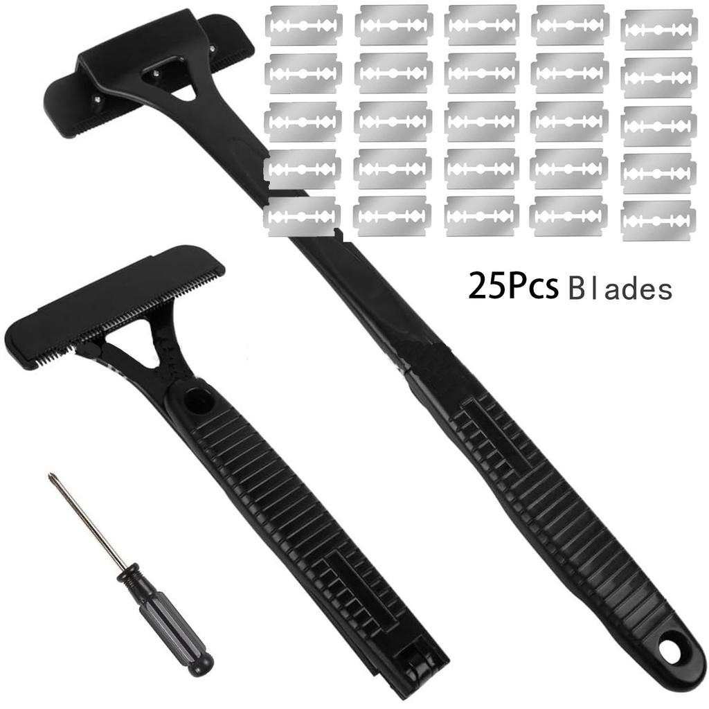 New Men Back Shaver Hair Body Shaver Safety Long Handle Foldable Trimmer Body Leg Long Handle Removal Shaving Razor Tool