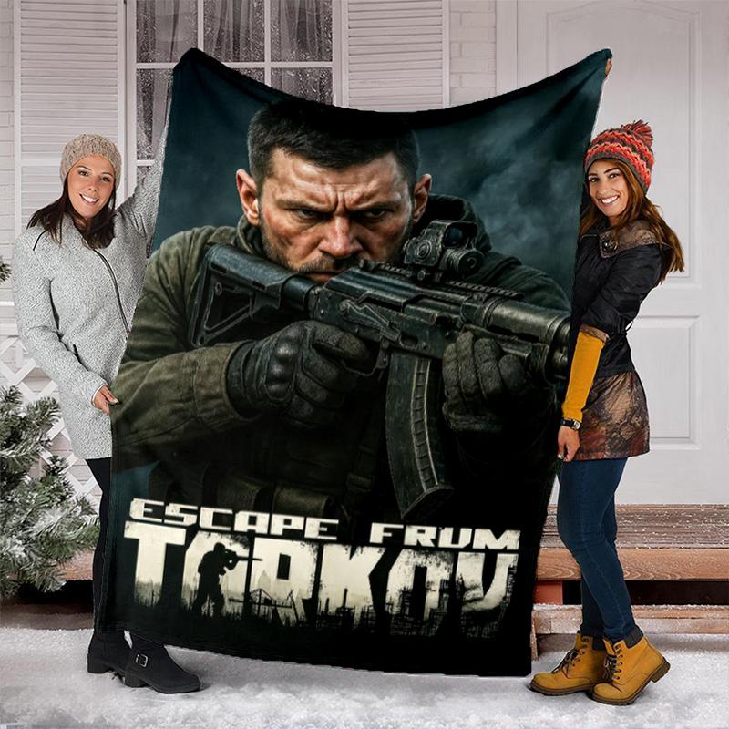 1PC Escape Tarkov Winter Edition Ultimate Tactical Gear All Seasons Soft Comfortable Blanket Suitable Sofa Office Outdoor Travel Home Use
