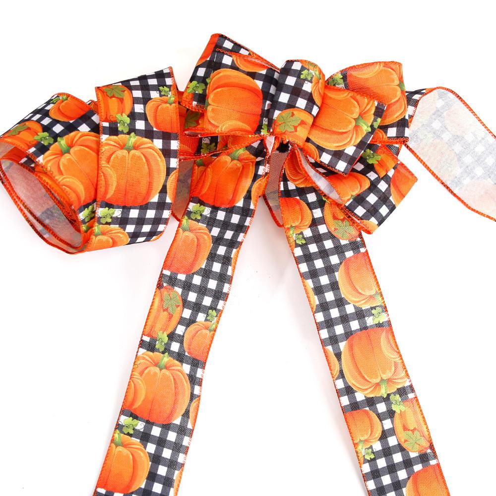 65cm Unique Wide Seasonal Ribbon For Thanksgiving And Celebrations Halloween