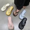 Fashion Summer Women Casual Clip Toe Slippers Comfort Platform Flats Beach Vacation Slides Flip Flops Shoes Zapatos De Mujer