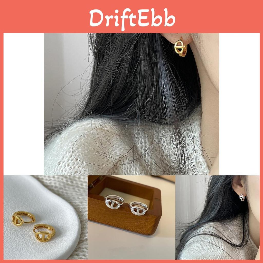 Exquisite Women's Pig Nose Ear Studs Geometric Shape Perfect Birthday Gift