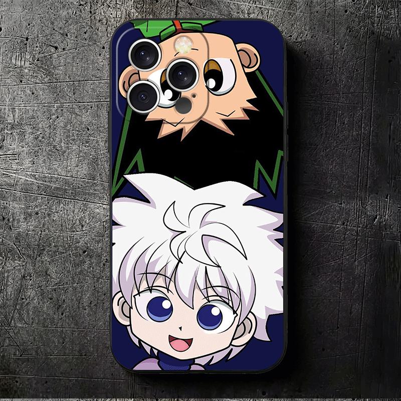 Hunter X-Hunters Cute Soft Phone Case for iPhone 16 16E 17 Air 15 Pro Max 14 Plus 13 Mini 11 12 7 Black Cover Back Shell
