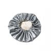 Waterproof Bath Hat Women Shower Cap Elastic Reusable Bath Hat Bathroom Double Layers Hair Cover Women Bathroom Accessories