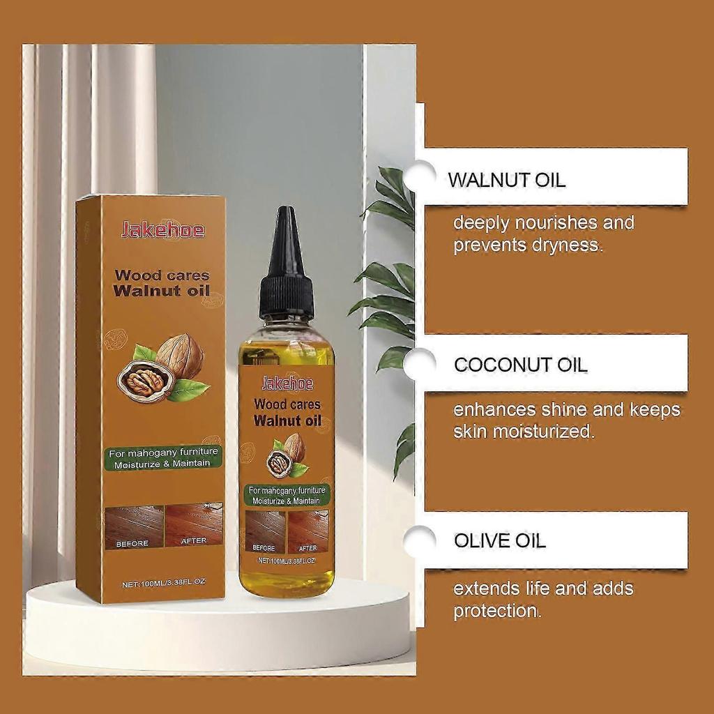 1-5x Olio di Noce Olio di Manutenzione Olio per la Cura dei Mobili in Legno Massiccio Olio di Manutenzione per Pavimenti in Noce