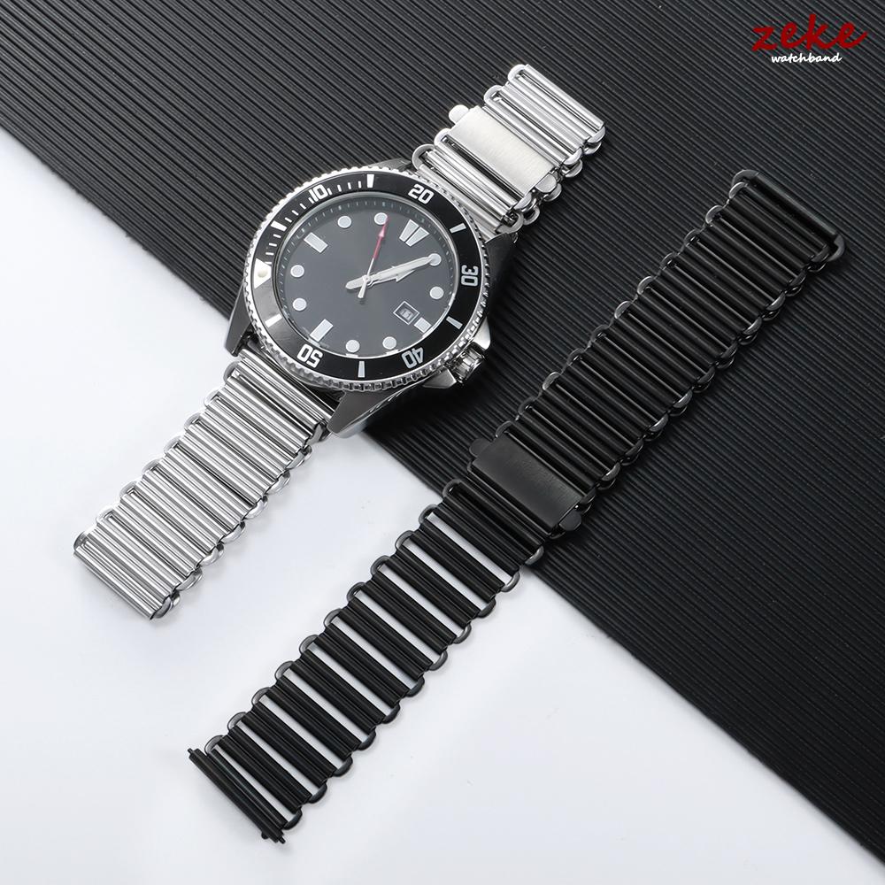 Bracelet de Montre Premium en Acier Inoxydable Métal Respirant Bonklip 20mm 22mm Bracelet à Libération Rapide Bracelet Métal pour Homme