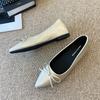 W629-3 French fairy style pointed Mary Jane women's shoes 2025 spring and autumn new models with skirt bow single shoes women