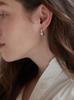 Oar [Silver 925] Half Moon Earrings