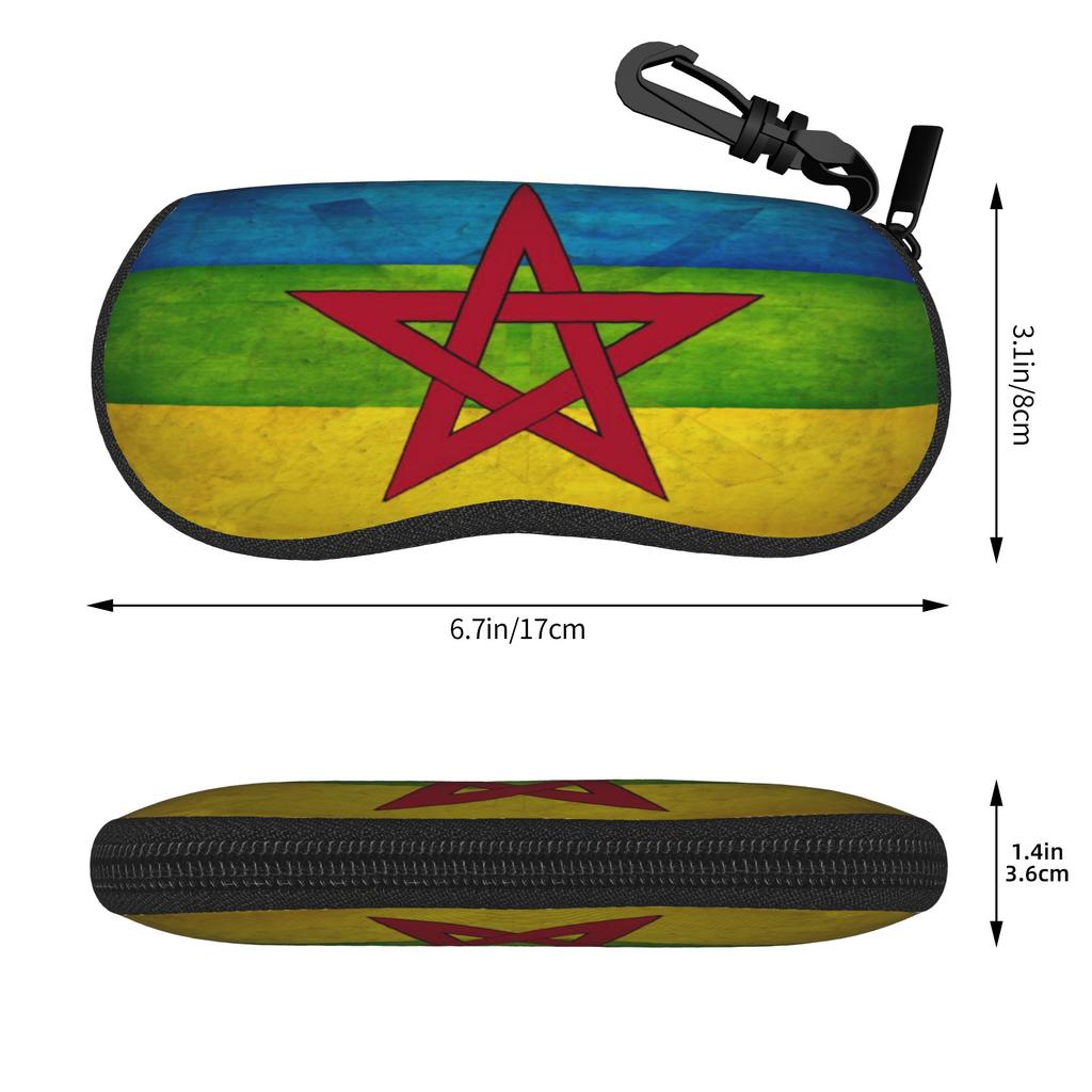Morocco Maroc Flag Moroccan Glasses Case Girl Portable Accessories Glasses Box Gift Sunglasses Box