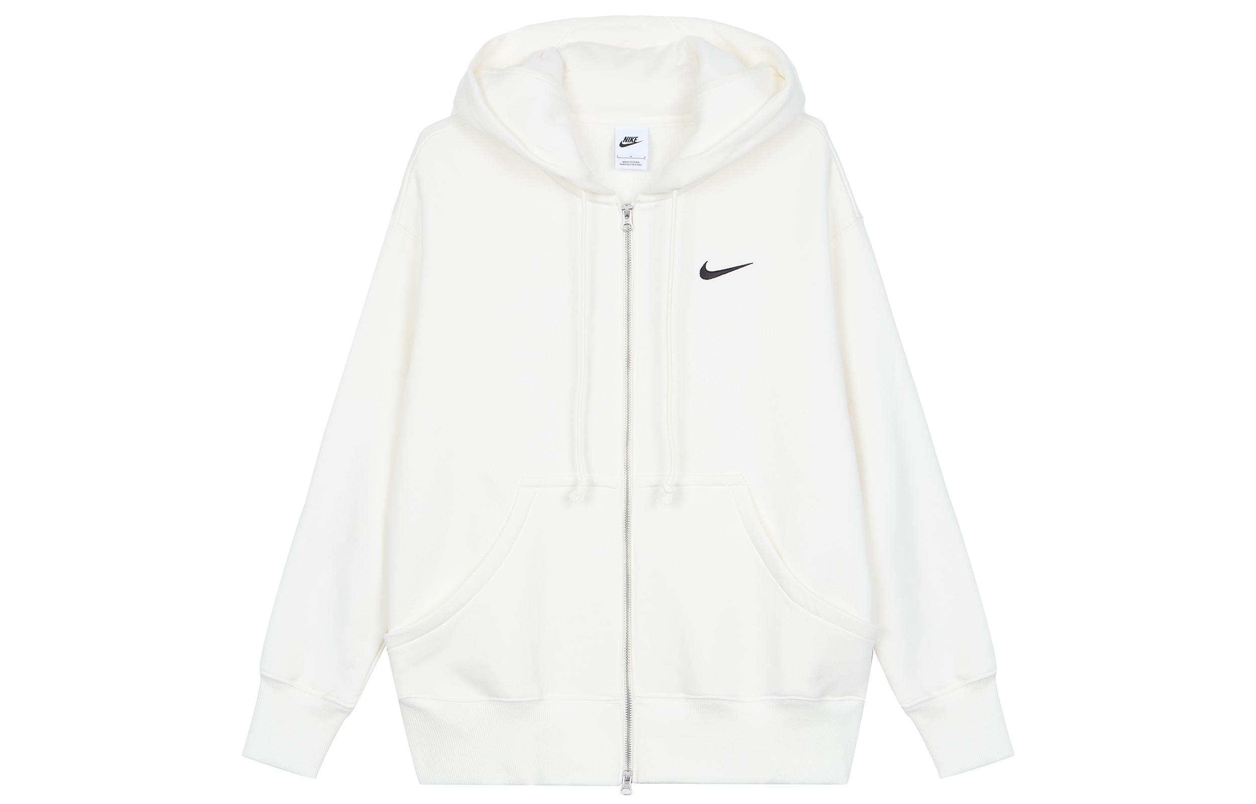 Nike Sportswear Phoenix Fleece Women s Ultra-Loose Full-zip Hoodie White DQ5759-133 S