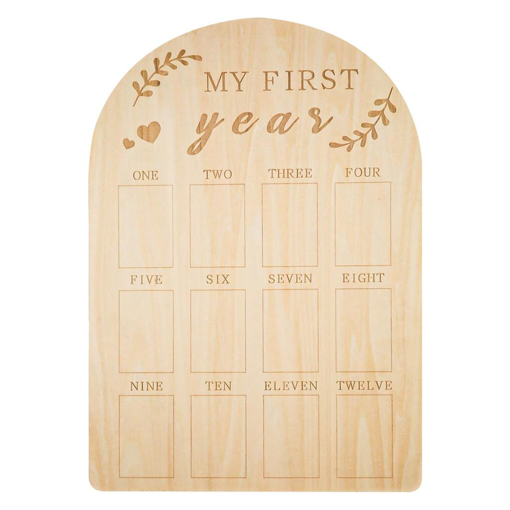 Custom Photo Frame Wooden Photo Show Growth Anniversary Month Plaque