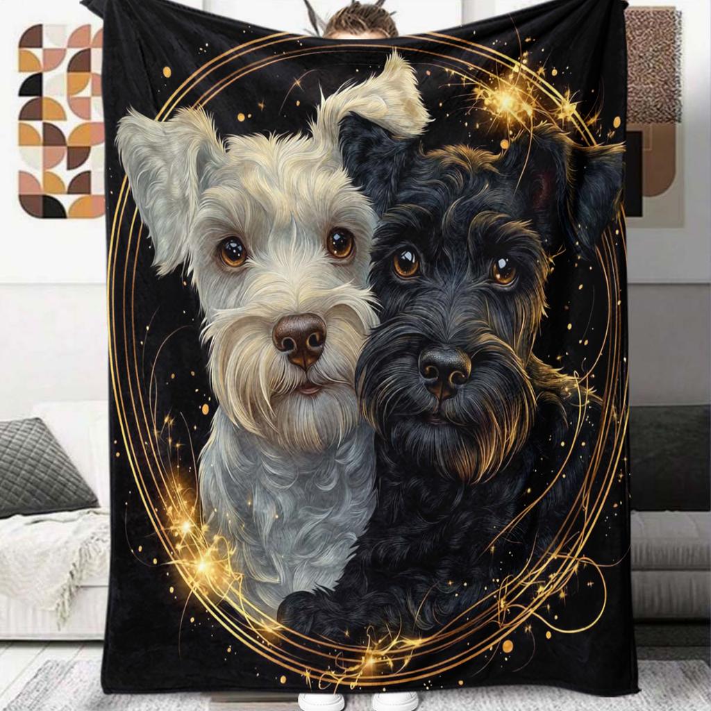 1Pc Cartoon Print Flannel Blanket, High Quality Comfortable for All Seasons, Home Decor, Warmth and Comfort, Perfect for Christmas Birthday Gift