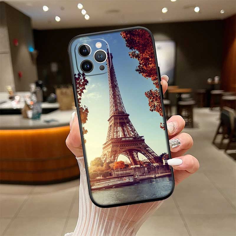 UP42 Paris Eiffelturm Schale Handyhülle für Samsung Galaxy Note 10 20 S23 S24 S25 Ultra FE Plus Edge Lite A02S A35 A07 A17