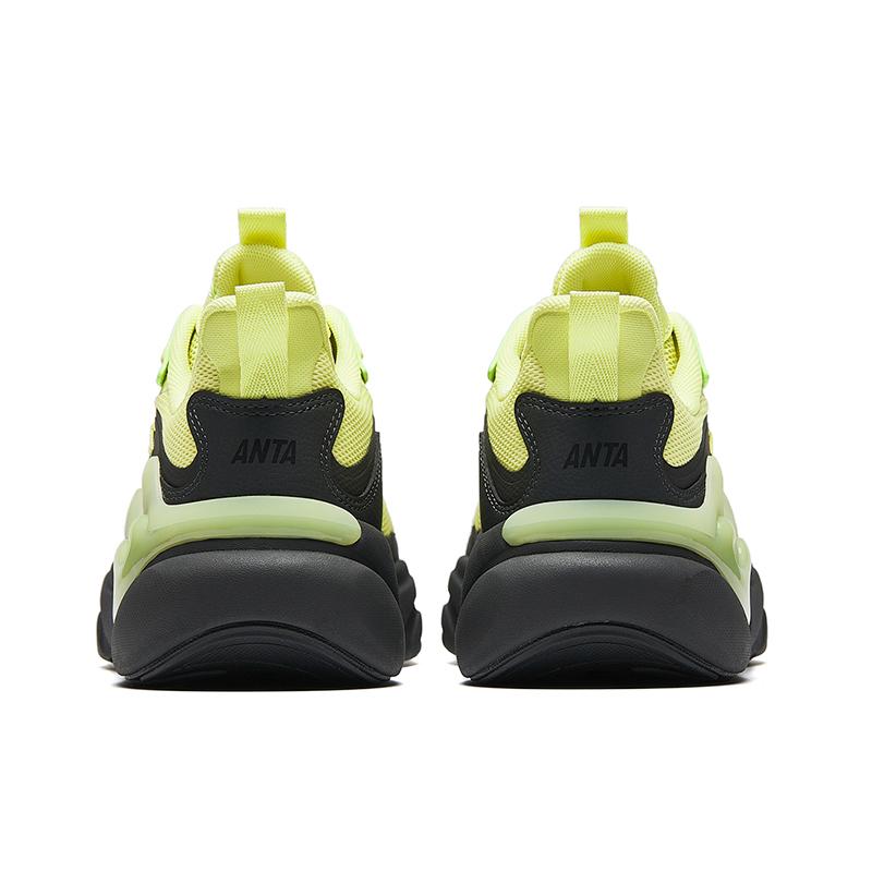 ANTA Retro Dad Shoes Fluorescent Yellow Black Men 112518841-4
