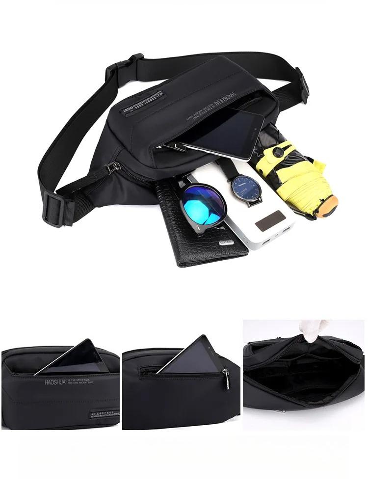 Waterproof Multi-functional Men's Chest Bag Outdoor Sports Waist Bag Travel Shoulder Bag Crossbody Sling Bags Handbag