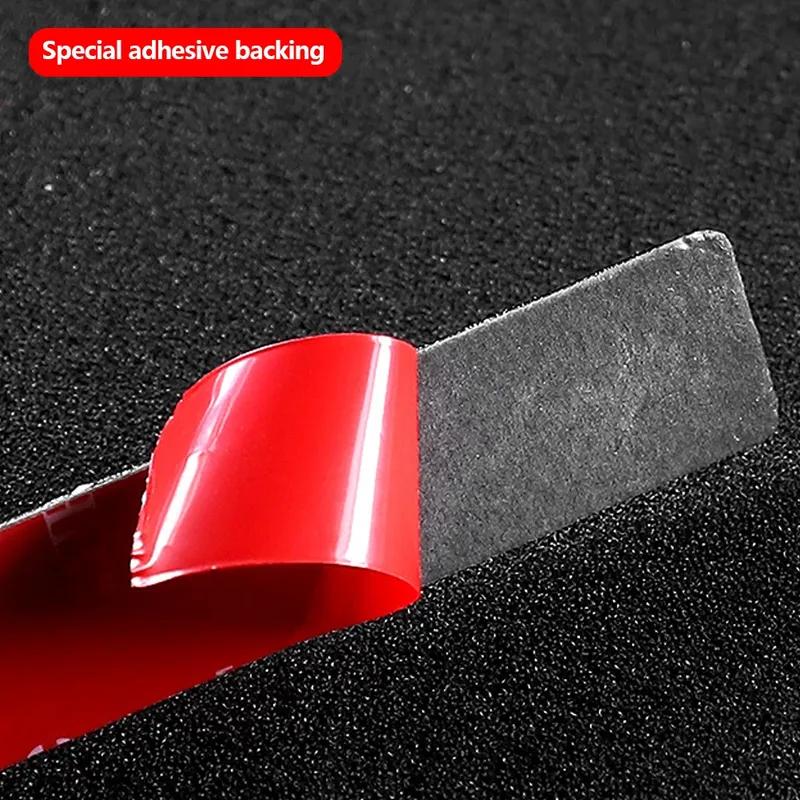 Car Rearview Mirror Anti-collision Strip 2Pcs Carbon Fiber Anti-scratch Edge Protection Strip Universal Auto Decoration Sticker