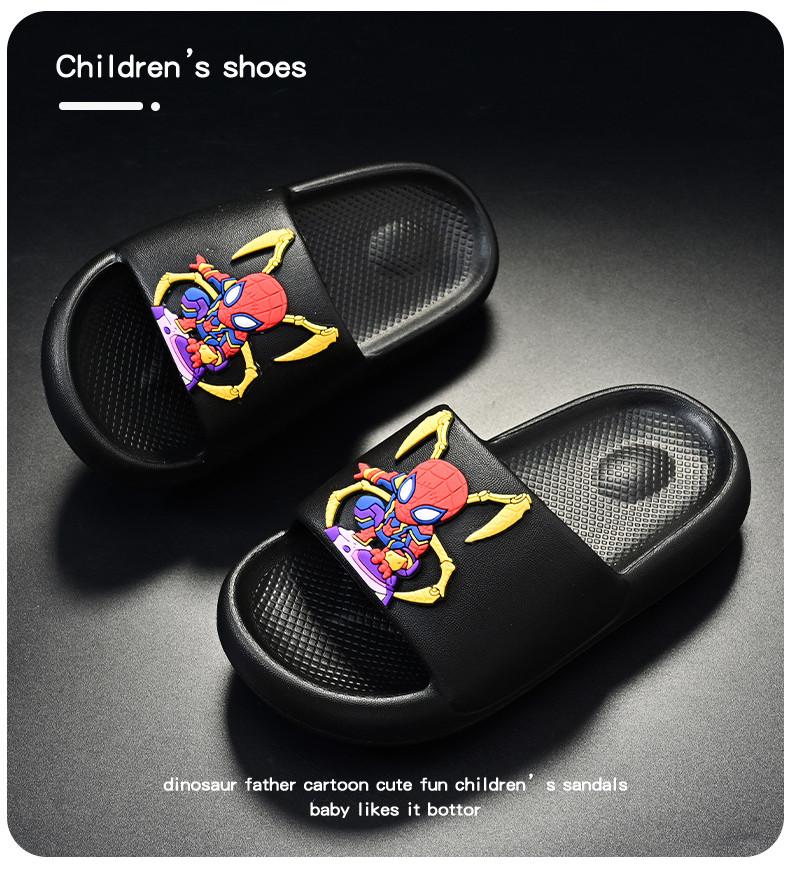 Bequeme Kinder-Eva-Hausschuhe im Cartoon-Stil für Jungen, rutschfeste Sommerschuhe