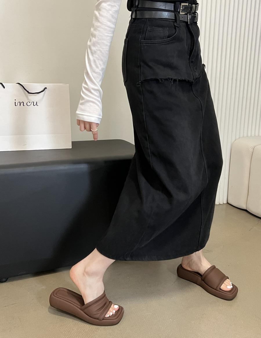 

One-word drag women s summer shit-stepping EVA non-slip sandals, wear-resistant, breathable and non-smelly feet, advanced feeling external sandals 39 коричневый