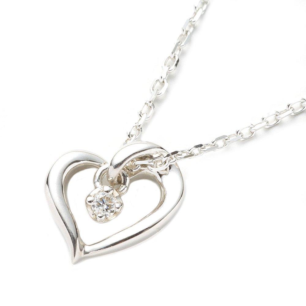 

Eternal Silver Open Heart Diamond Necklace 111424121806 4℃ Women s Pendant, Silver,