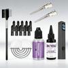 Professionele UV Haarverlengingskit met Snelle UV-Lamp & Anti-UV Beschermers, Inclusief 30g Lijm & 30ml Verwijderaar voor Langdurige Salon & DIY Verlengingen