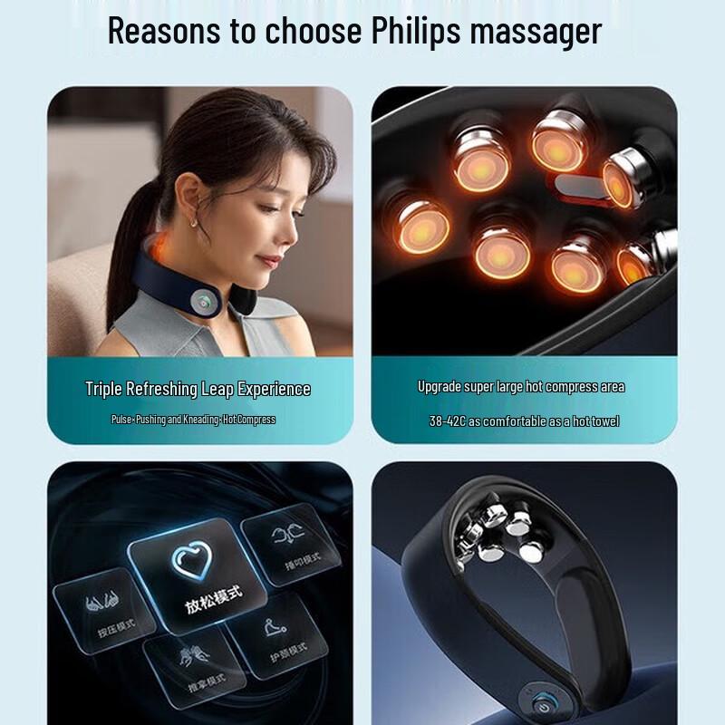 Philips 5302N Neck and Shoulder Massager CN Plug (adapter Included)