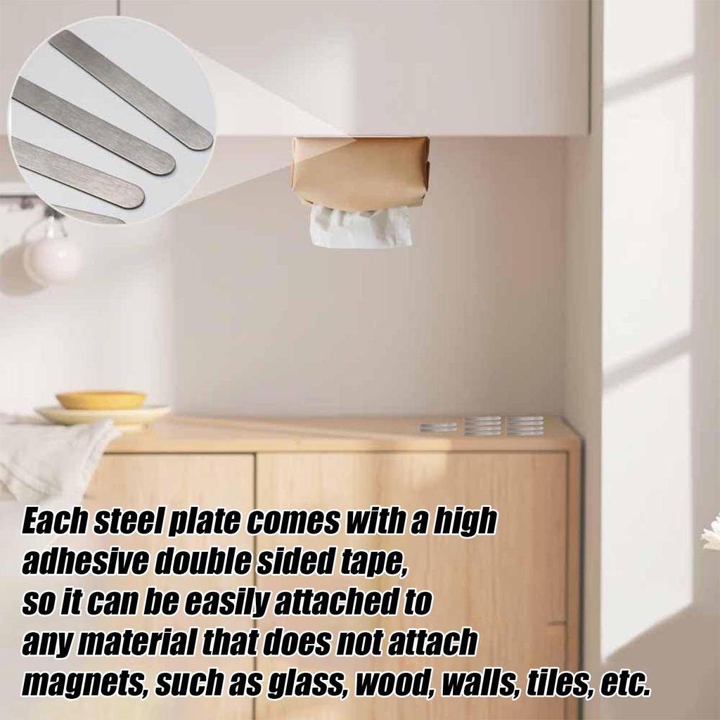 10 szt. Metalowe paski do magnesów etui na telefon stalowe płytki samoprzylepne metalowe paski do etui na telefon pojazd pokój rzemieślniczy lodówka