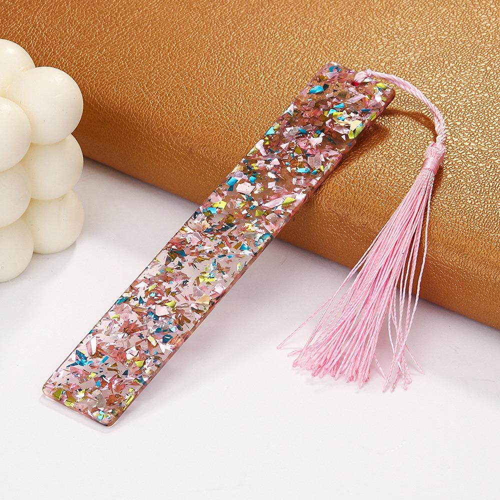 New Elegant Tassel Bookmarks DIY Portable Resin Bookmarks Reading Pages Book Markings Reading Presents