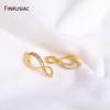 18K Gold Plated Brass Zircon Pearl Clasps For Jewelry Making, Exquisite Bracelet Nacklace Connectors For Jewelry Making Supplies
