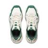 Li Ning Churui Comfortable Versatile Thick Sole Height Increasing Non-Slip Wear-Resistant Low-Top Casual Shoes Women Sneakers White Green AGCU190-1