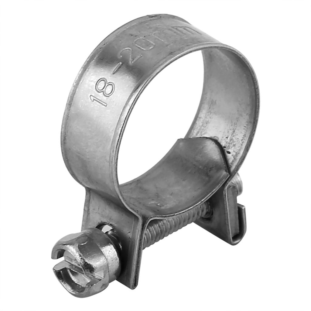 10 Stück Edelstahl Mini Kraftstoffleitungsrohr Schlauchschelle Klemme 6mm20mm Optionale Größe