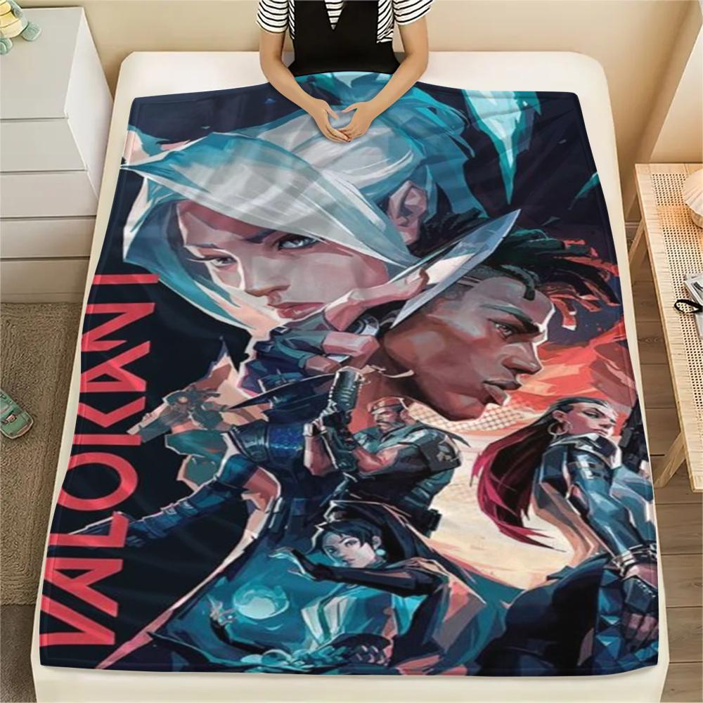 VALORANT Print Flannel Blanket,High Quality Comfortable for All Seasons,Home Decor,Warmth and Comfort,Perfect for Christmas Gifts
