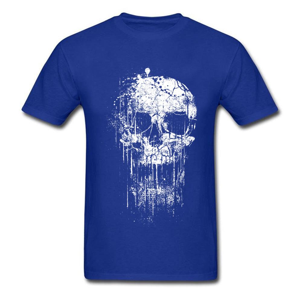 Cooles Totenkopf T-Shirt Neues Design Kurzarm Herren T-Shirts Berühmte Marke Mode Sommer T-Shirt Rundhalsausschnitt Kostenloser Versand