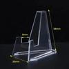 30/10PCS Triangular Card Display Stand Mini Acrylic Idol Photo Picture Holder Stands for Coin Sports Trading Cards Display Racks