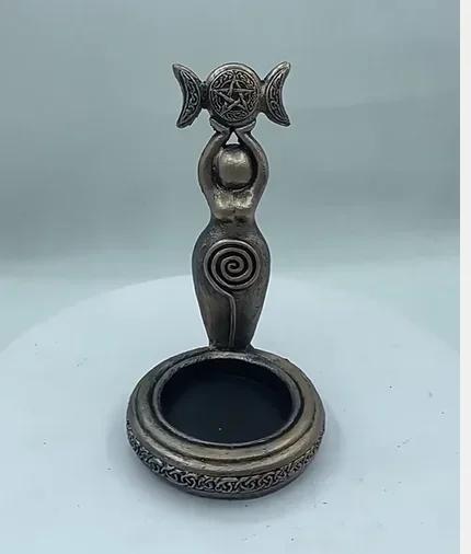 Home Creative Small Crafts Decor Resin Candle Holder Light Handicraft Ornaments Garden Study Candlestick Decor Accessories