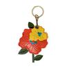 Keyring Peony Flower Keychain Entrance Guard Card Peach Blossom Access Card Holder  Unisex