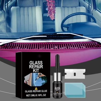 Glasreparaturset Windschutzscheibe Windschutzscheibenreparaturset für Steinschläge und Risse Windschutzscheiben- und Glasreparaturwerkzeuge Windschutzscheibenreparatur