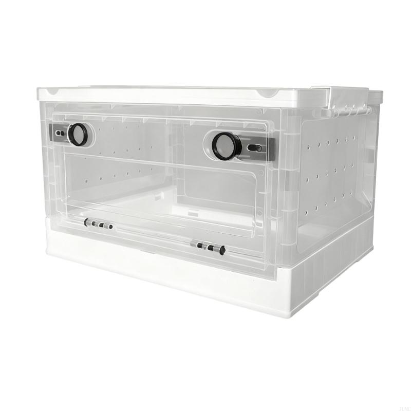 Oversized Reptiles Habitat Containing Ventilation Lid and Clear Chamber J0MC