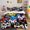 Colorful Cat Art Decor Set Soft Comfortable Duvet Cover Bedding Set Included 1*Duvet Cover & 2*Pillowcases, Gift