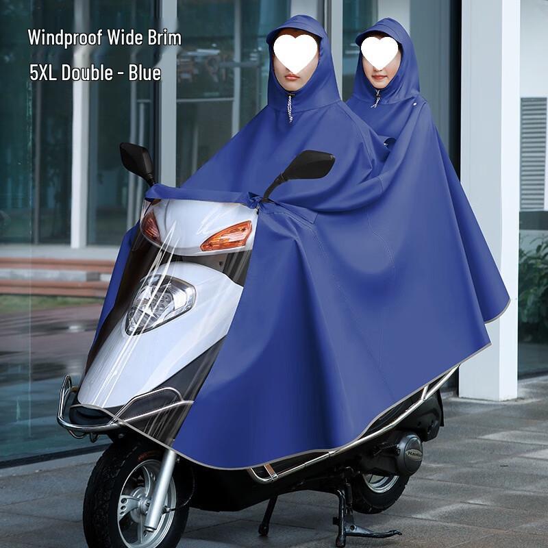 Unisex Heavy-Duty Electric Scooter Rain Poncho