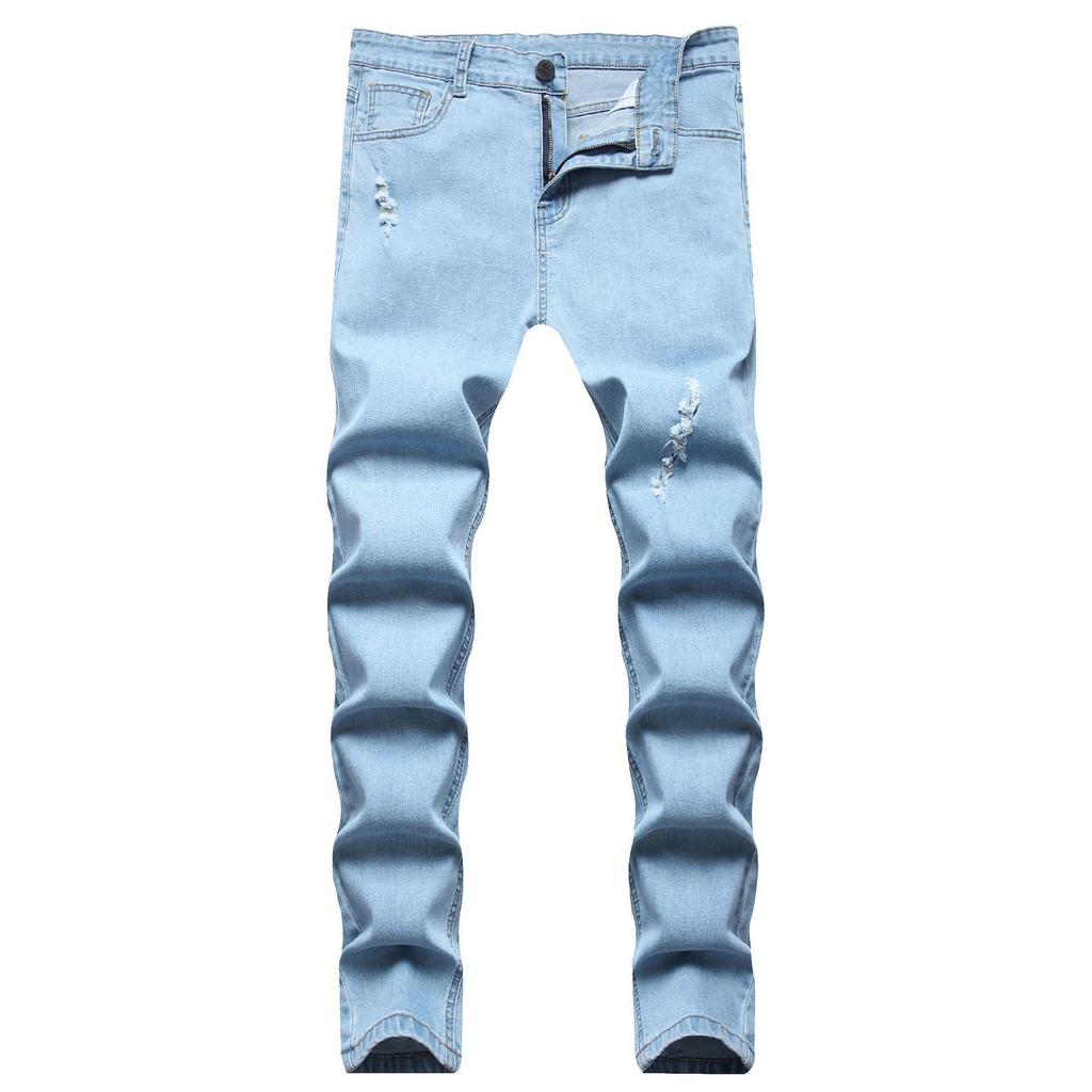 2021 European & American Men's Slim Fit Ripped Skinny Jeans