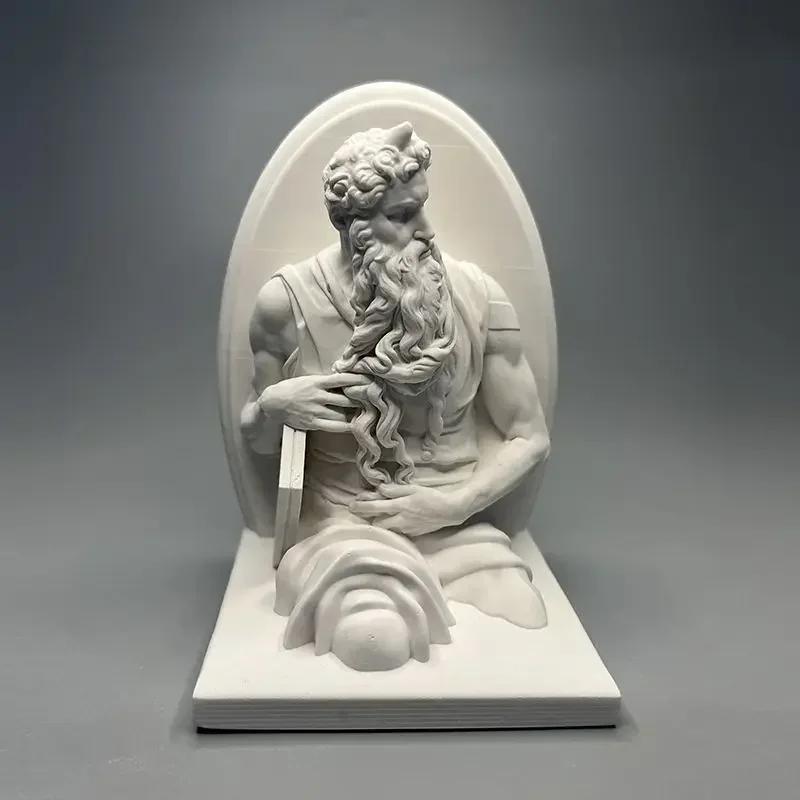 Figura Escultura de Moisés Piedra Difusora Escultura Obra de Arte Estatua de Yeso Estatua Arte Escultura Decoración Hogar Sala de Estar Regalos de Cumpleaños