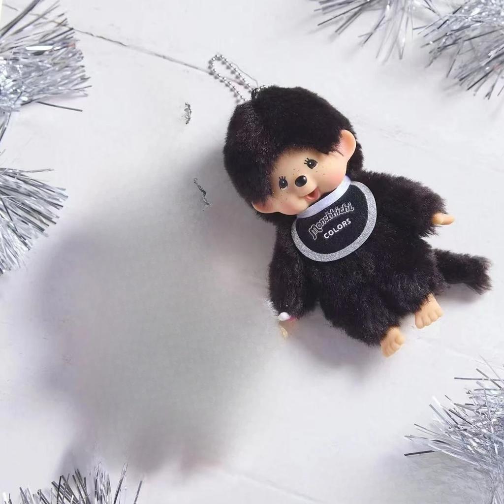 Cute Plush Monkey Keychain Birthday Party Gift Backpack Hanging Ornament Car Key Ring Collection Charm
