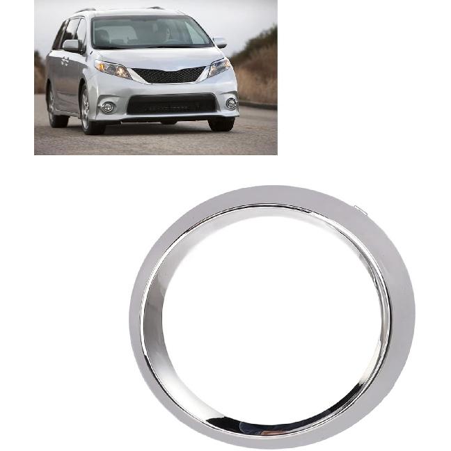Chrome Trim Bezel Cover Rings,TO1038150 Fog Driving Lamp Chrome Bezel Fit for SE 20112017 (Left 57731FJ030)