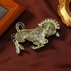 SKEDS Luxury Full Crystal Women Men Vintage Zebra Brooch Buckles Retro Lady Classic Baroque Animal Badges Pin Accessories