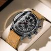 Binbang BINBOND Men's Multifunctional Thin Business Wind Silicone Belt Waterproof Luminous Calendar Watch