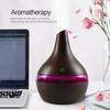 300ml Wood Grain Humidifier, Essential Oil Diffuser, USB Desktop Hydration, Includes 2 Aroma Oils, Quiet & Stylish