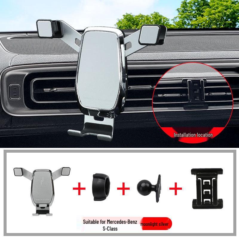 Mercedes S 21-22 Facelift Bezprzewodowy Uchwyt na Telefon z Ładowaniem i Nawigacją.