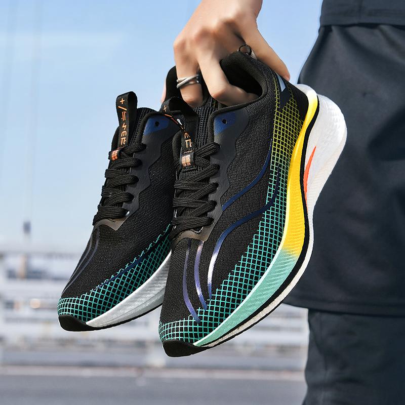 

Модная мужская повседневная спортивная обувь Высококачественная спортивная обувь с карбоновой пластиной для влюбленных Удобная мягкая подошва Амортизирующая спортивная обувь для мужчин 40