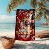 Personalized customized proof beach towel with Clash Royale pattern - soft, absorbent, quick-drying, perfect swimming, camping&bathing