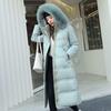 Warm Winter Fashion Jacket  Women Long Slimming Cotton Coat with Fur Collar Thickened