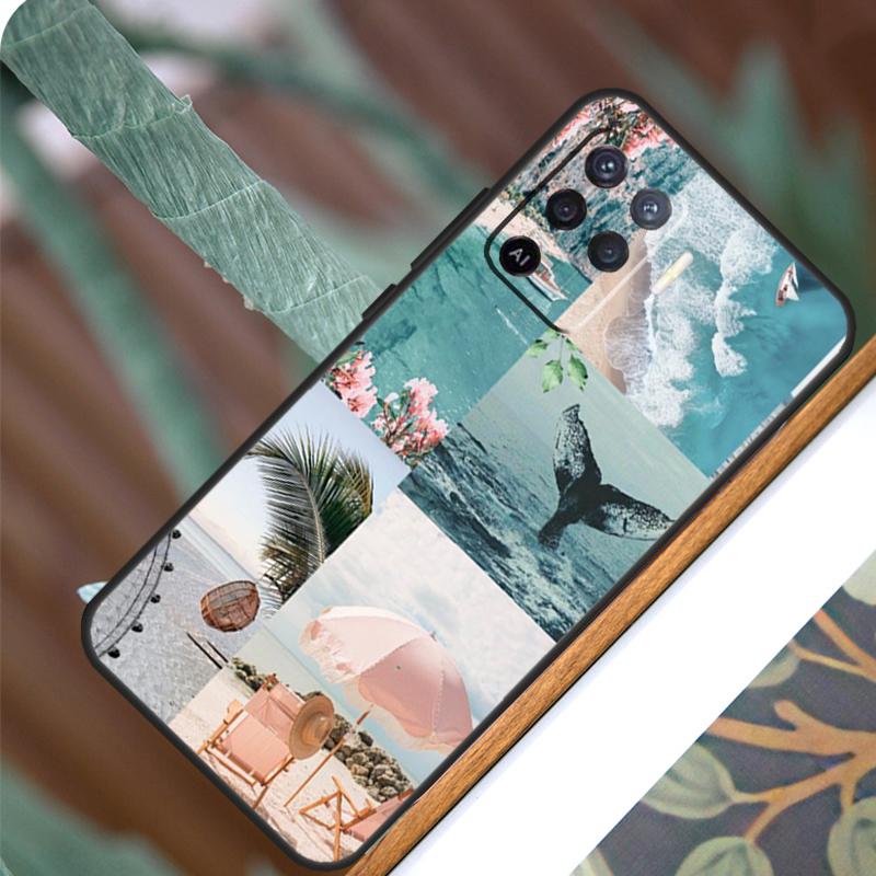 

Summer Beach Collage For OPPO A52 A72 A92 A98 A78 A58 A5 A9 A15 A17 A77 A53S A57S A94 A74 A54 A16 A76 A96 Case OPPO A74 4G